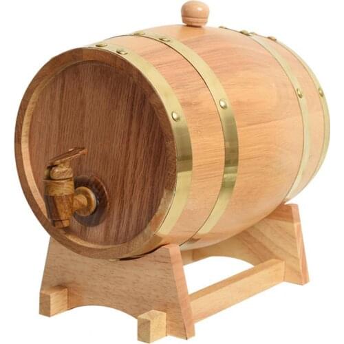 Wood Wine Barrel Beverage Beer Turnover Bucket Large Capacity Storage Container