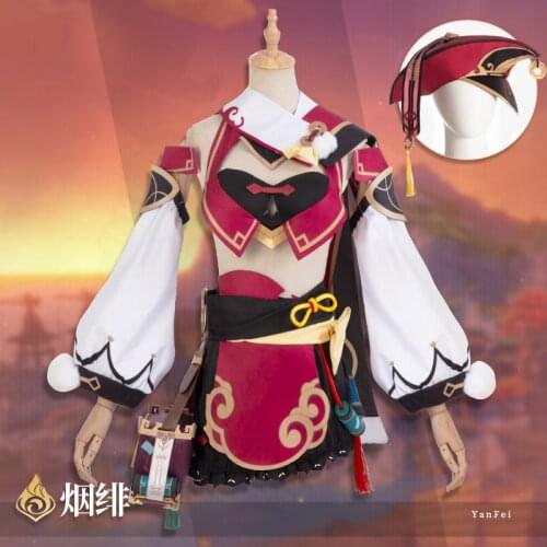 Genshin Impact Yanfei Costume Game cosplay suit cosplay womens full set of Yan Fei Costume