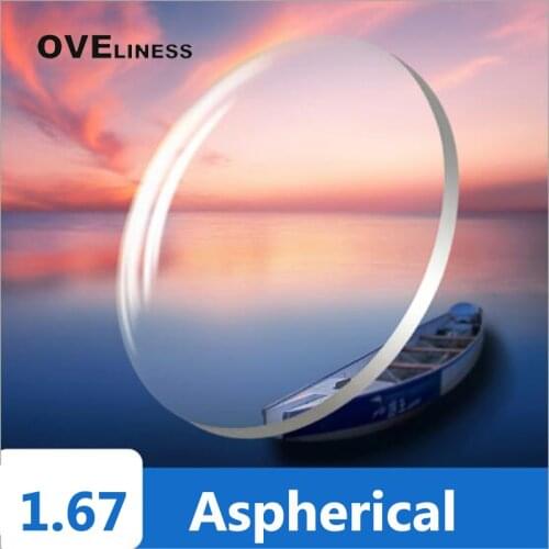 Korea Technology ENDLESS index 1.67 super thin single vision EMI UV 400 ASPHERIC lens for Rx eyeglasses Free shipping chemilens