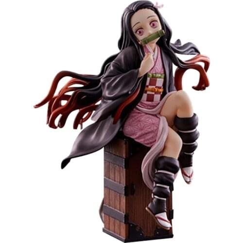 Japanese Anime Demon Slayer Kimetsu no Yaiba Kamado Nezuko PVC Action Figure Model Collectible Statue Toy Doll Gifts