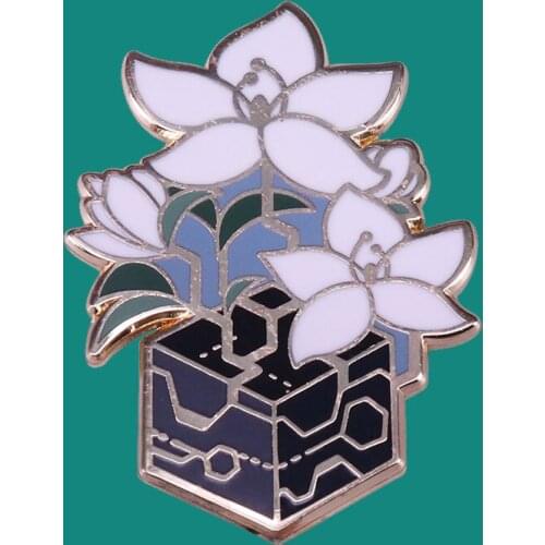 Creativity Flowers Lapel Enamel Pins Brooch Collecting Metal Badges Men Women Backpack Hat Collar Fashion Jewelry Gifts Adorn