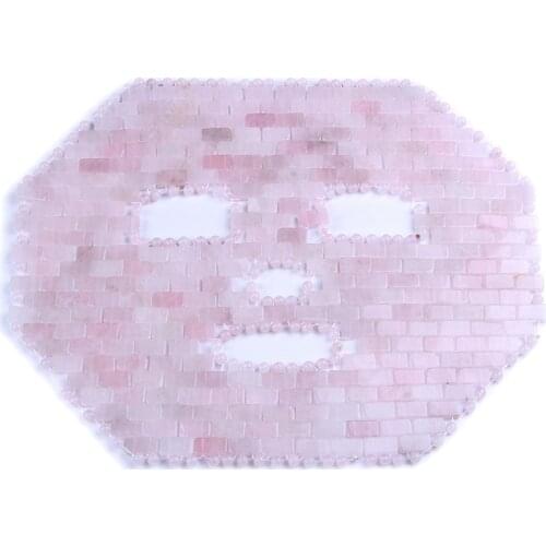 Jade Mask Powder Crystal Mask Rose Quartz Jade Eye Mask Facial Soothing Skin Relief Eye Mask SPA Mask Natural Stone Crystal Mask
