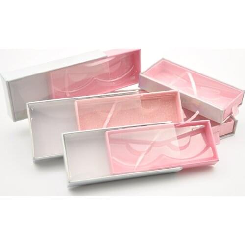 Bulk 30pcs/pack wholesale false eyelash packaging box lash boxes packaging custom logo faux mink lash strip empty case vendors