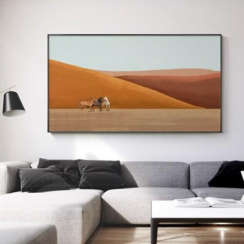 Nordic Style Seascape Canvas Paintings Moutain Top View Posters and Prints Abstract Landscape Wall Art Pictures for Home Decor