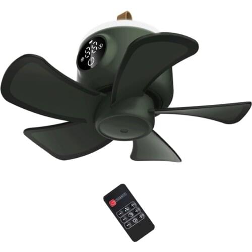 5V Remote Control Timing USB Ceiling Fan Air Cooler 4 Speed Fan for Bed Camping U1JE