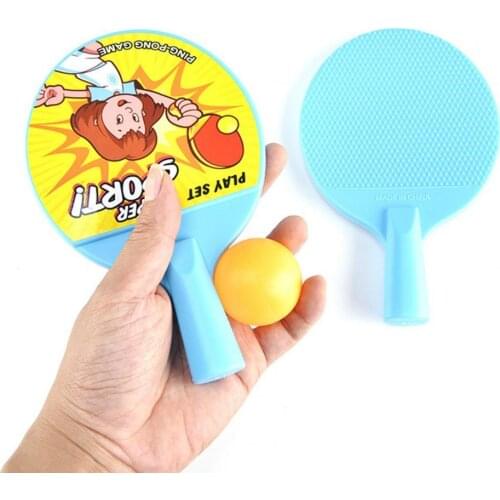 Table tennis Funny Mini Table Tennis Racket With 2 Ping Pong Bats Balls Kids Children Toy Dropshipping