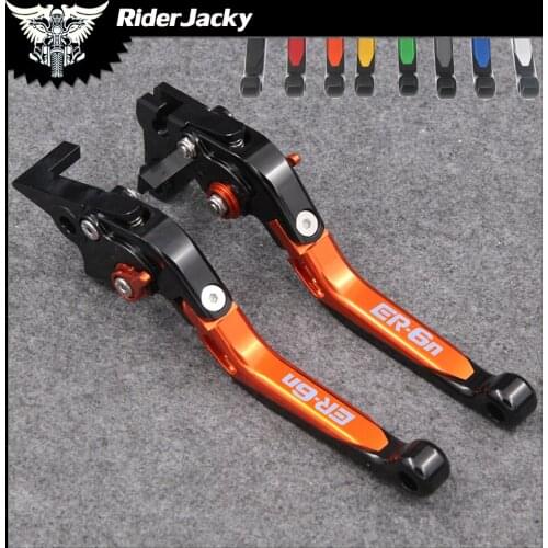 RiderJacky Folding Extendable Motorcycle Brakes Clutch Levers For Kawasaki ER6n ER 6n ER-6N/NINJA 650R/ER-6F 2009-2016 2014 2015