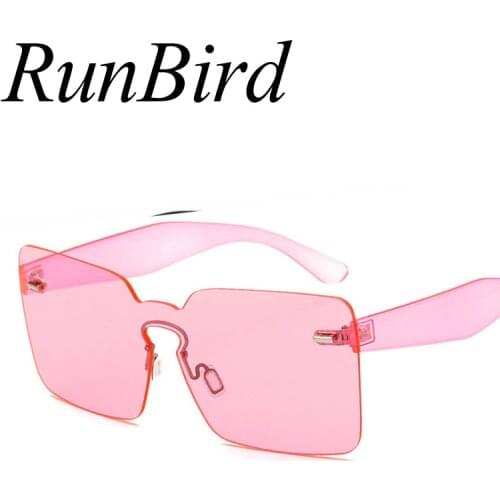 Candy Color Sunglasses Women Luxury Brand Square Pink Sunglasses Ladies Men Driving UV400 Eyewear Rivet Sun Glasses 735R