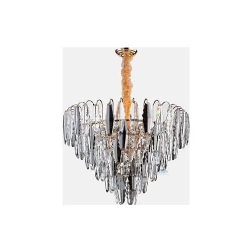 Light luxury style chandelier Hong Kong style living room atmosphere hotel restaurant designer hotel bedroom crystal lamp