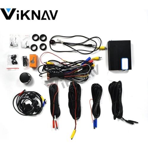 Universal 3D Panoramic Camera 360 Degree Car Bird Eye Surround View Parking Monitor DVR System 4 Cameras