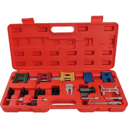 Universal 19Pcs Engine Pulley Timing Belt Camshaft Flywheel Locking Tool Set Kit