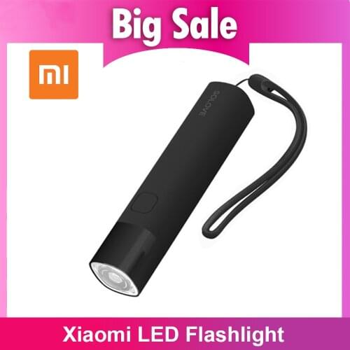 Xiaomi Solove X3 LED Flashlight 3000mAh Mobile Power USB Multi-Function Brightness Flashlight Power Bank Portable Light