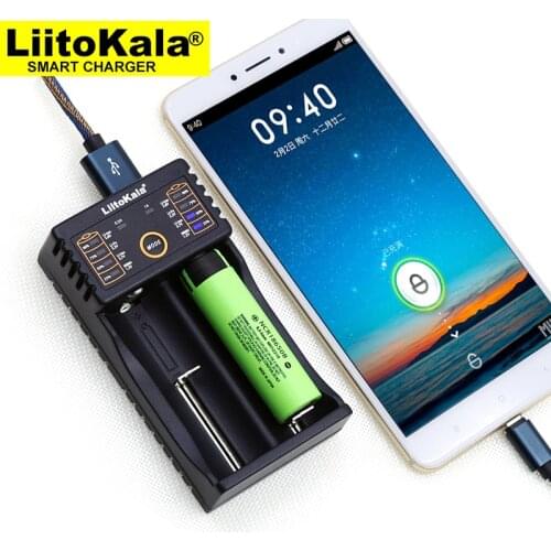Liitokala Lii-202 battery charger, charging 18650 1.2V 3.7V 3.2V AA / AAA 26650 10440 14500 16340 25500 NiMH lithium battery