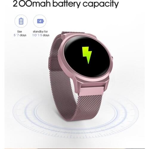 2019 Newest Smart Bracelet Blood Pressure Heart Rate Monitor Smart Band Fitness Tracker Fashion Women Smartwatch