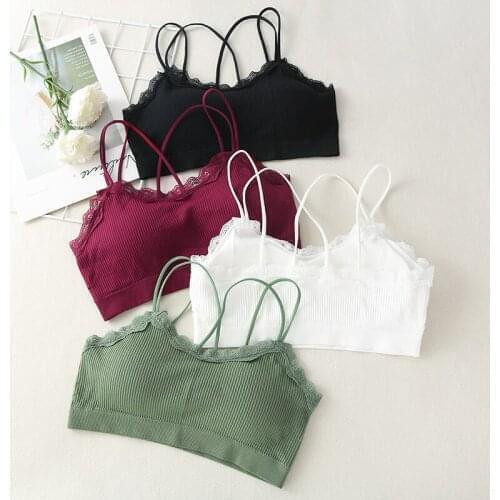 Women Top Female Crop Top Push Up Bra Active Bra Sexy Lingerie Fitness Seamless Underwear Brassiere Bandeau Top Bra