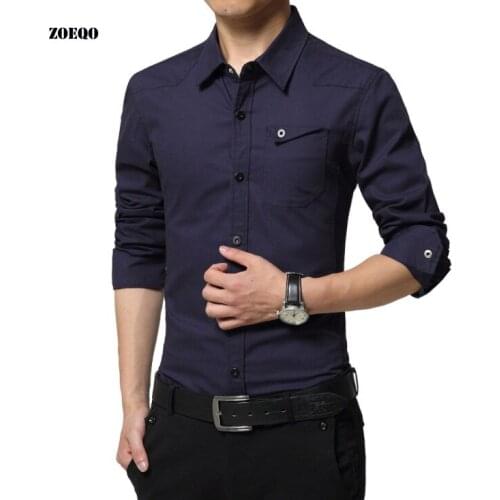 ZOEQO Men's Cotton Shirts