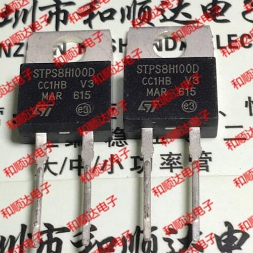 10pcs/lot STPS8H100D brand new stock TO-220 8A 100V