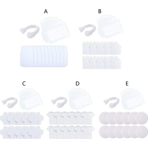 10 Pcs Sublimation Air Freshener Blanks Car Scented Hanging Felt White Fragrant Sheets with Bags Elastic Rope for Car Interior D