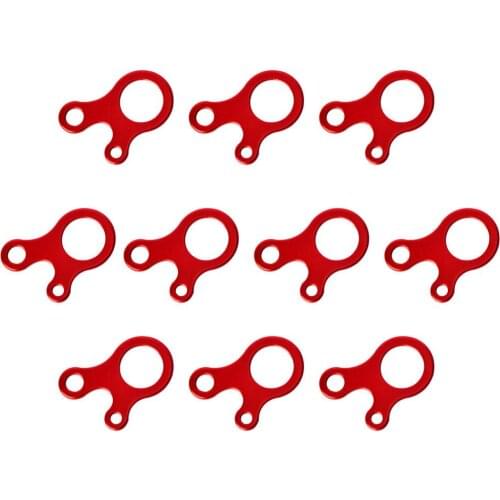 10pcs 3 Hole Type Aluminium Alloy Rope Tensioner Tent Windproof Rope Buckle Camping Equipment Camping Tents Adjuster Accessories