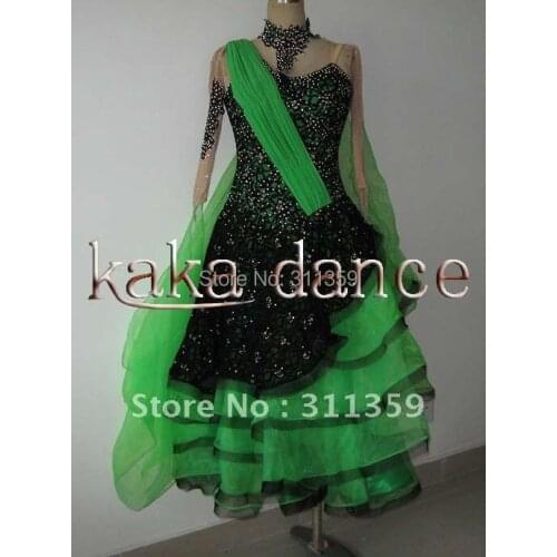100% New Competition Ballroom Standard Dance Dress(each colour,ecah size)-KAKA-B2015
