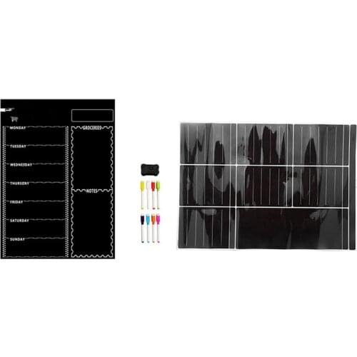 2Set A3 Magnetic Whiteboard Sheet for Kitchen Fridge Multipurpose Fridge Weekly White Board Calendar