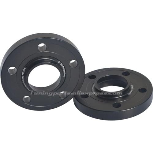 2 pieces PCD 5x112 CB 66.45 mm Thick 15mm Aluminum Wheel Spacer Adapters For Audi