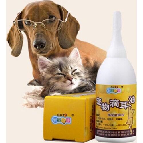 30ml Pet Cat Dog Ear Oil Ear Drops Ear Cleaning Prevent Mites Supplies