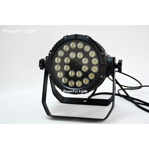 4PCS/Lot Aluminum Stage IP65 24x18w 6in1 Par Light Dj Spot Wash Led Rgbwa UV 18w