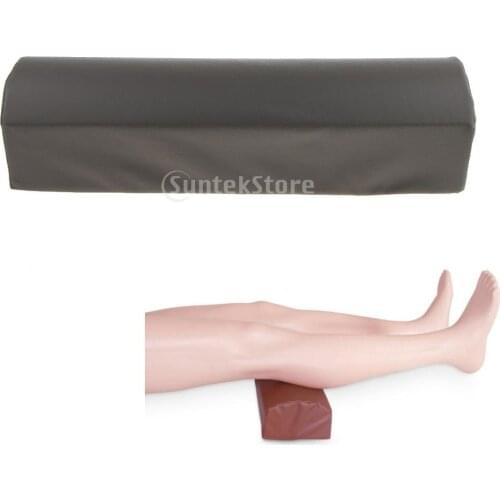 Anti Bedsore D Shape Foam Wedge Pillow Elevating Leg Knee Cushion Leg Spacer Elevate Sponge Washable Cover Pain Relief Support