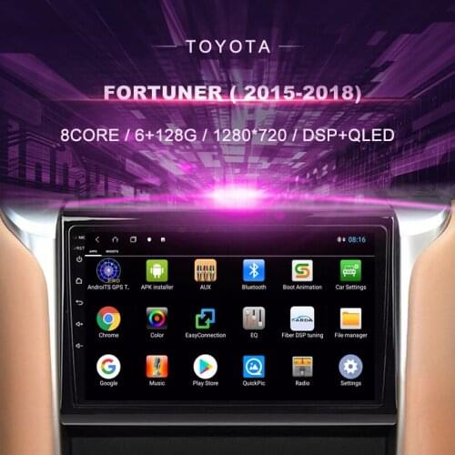Car DVD For Toyota Fortuner(2015-2018)Car Radio Multimedia Video Player Navigation GPS Android9 Double Din