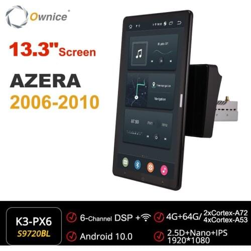 Ownice Android Car Radio 1din for Hyundai AZERA 2006 - 20Car Auto Audio Video System Unit HDMI 13.3 Inch 1920*1080