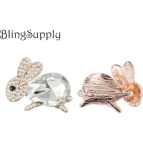 Free shipping 26mm rhinestone button for Easter Day 50PCS/LOT(BTN-5428)