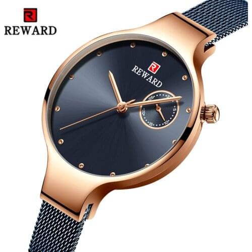 REWARD Luxury Women Watches Complete Calendar Stainless Steel Strap Relogio Feminino Waterproof Bracelet Watch Ladies Clock 2021