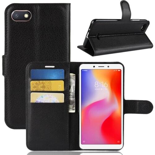 Book Style PU Leather Case Cover for Xiaomi Redmi 6A Flip Wallet Phone Bags Cases with Stand for Xiaomi Redmi 6A