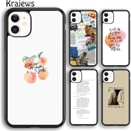 Krajews Call Me By Your Name Peaches Phone Case Cover For iPhone 5s 6s 7 8 plus X XR XS 11 12 pro max Samsung Galaxy S8 S9 S10