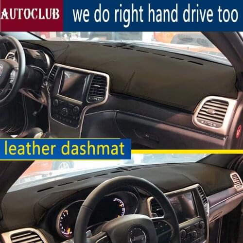 For Jeep Grand Cherokee (WK2) 2011-2019 Leather Dashmat Dashboard Cover Dash SunShade Carpet Custom Car Styling LHD+RHD