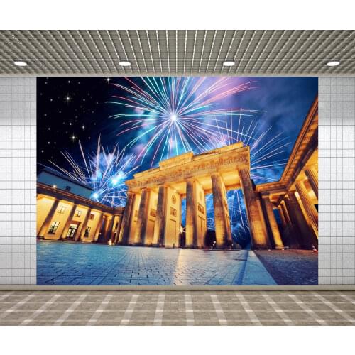Lyavshi Fireworks Color Spectacular doors holiday Celebration background original design for photo studio photography backdrop