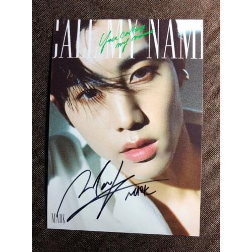 Hand signed GOT7 MARK autographed photo Call My Name 5*7 K-POP 102019O2