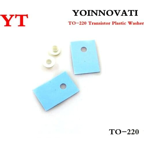 100pcs TO-220 Transistor Plastic Washer Insulation Washer + 100pcs TO-220 Pads Best quality