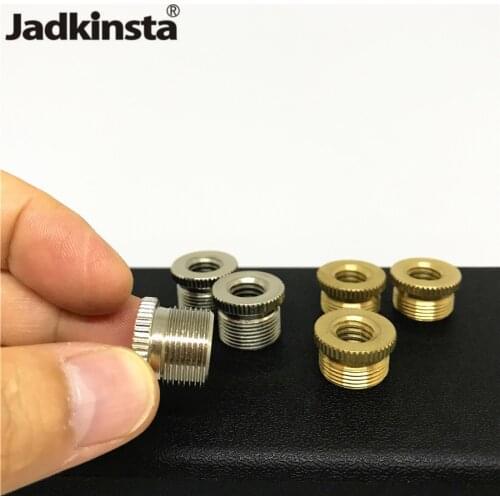 Jadkinsta 2PC Brass Microfono Adapter 3/8 Female to 5/8 Male Microphone Stand Adapter Mic Tripod Screw Mount Camera Accessories