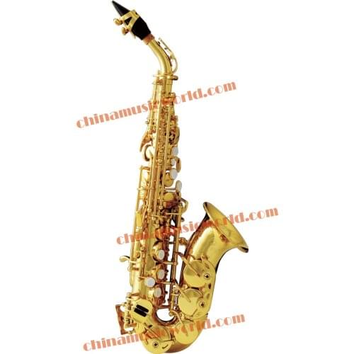 China Music World High-grade Bb Tonality Curved Soprano Saxophone (CMWSSC-310)