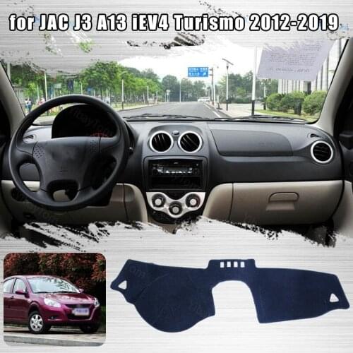 Car Dashboard Avoid Light Pad Instrument Platform Desk Cover Mat Carpets for JAC J3 A13 IEV4 Turismo 2012-2019