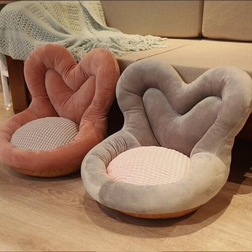 Heart-shaped futon mat chair cushion cushions the ground bedroom pet dog and cat nest home with round cushion bottom floor mat