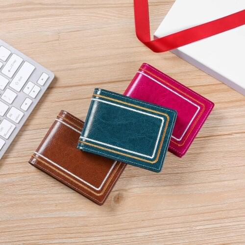 New bright leather drivers license holster line knitting men and women car driving document holder fashion document holster
