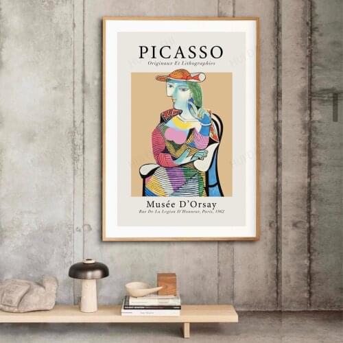 Pablo Picasso Marie Therese, Woman Art, Picasso Print, Picasso Exhibition Poster, Abstract Art Print, Printable, Colorful