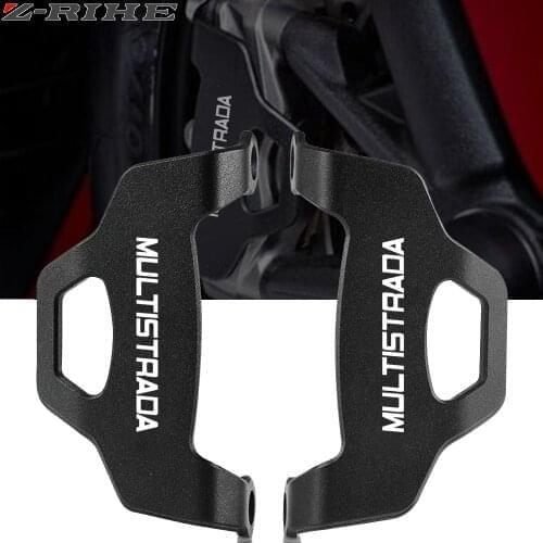 Motorcycle Front Left & Right Brake Caliper Cover Guard For Ducati Multistrada 1260S 1260 D/Air/Pikes Peak 2018-2021 1200 Enduro