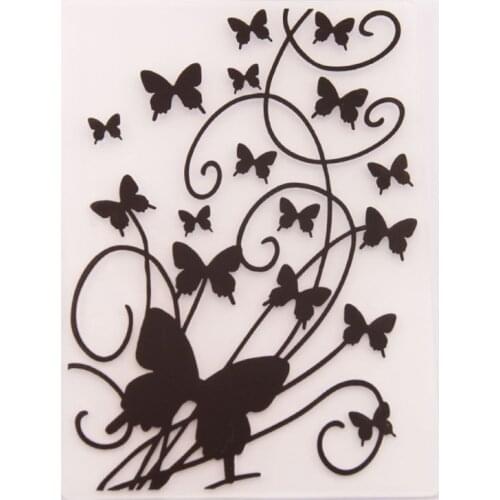 Plastic Embossing Folder Template DIY Scrapbook Photo Album Card Making Decoration Crafts Butterfly