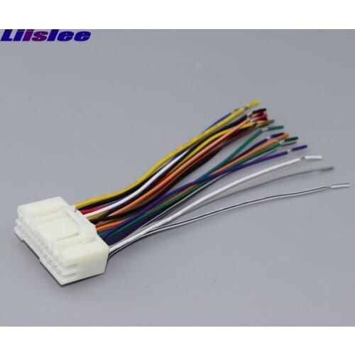 Liislee Car CD DVD Player Power Wire Cable Plug For Hyundai / Kia Cerato 2015~2018 Plugs Into Factory Radio / DIN ISO Female