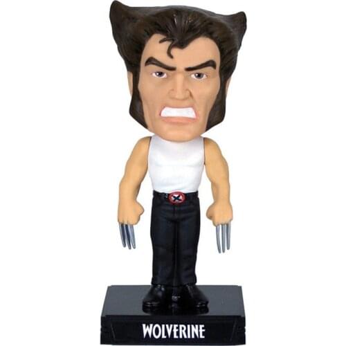 Nodding Wolverine Shake Head Dolls Dashboard Car Decoration Accessories Auto Shaking Head Toy for Automoibles Car-styling