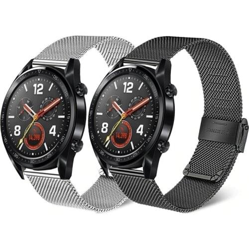 22mm Mesh Bands For Huawei Watch 3 3 Pro GT 2 Pro Wrist Bracelet Milanese Strap For GT 2e GT 2 46mm Honor GS Pro Dream Loop